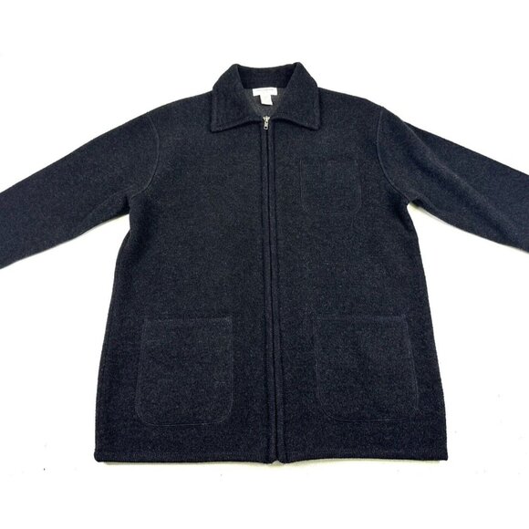 Jones New York Sport Women's Black Wool Jacket Size P/S Zipper Front Pockets - Picture 3 of 12